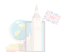 icon of Big Ben, books and a globe